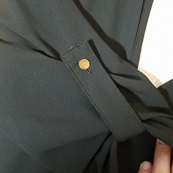 Mossimo Black V-Neck Blouse - Picture 3 of 6